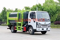 Camion poubelle électrique 4x2 de haute qualité, entièrement scellé, avec compacteur à chargement latéral monté sur camion
