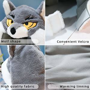 Gorro de Peluche Personalizado con Diseño de Lobo, Material TPE, Relleno de Espuma de Goma, Cálido y Acogedor para el Invierno, Unisex - Product Image 6