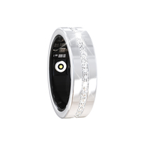 Nouvelle bague intelligente pour la santé, suivi du sommeil, de la fréquence cardiaque, de la forme physique, de l'oxygène dans le sang, de la variabilité de la fréquence cardiaque, surveillance en acier inoxydable, télécommande, rotation amusante