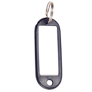 Portachiavi Nero con Porta Etichetta - Product Image 1