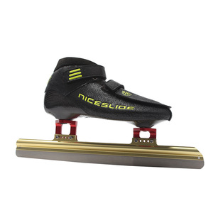 Patins de vitesse de <span class=keywords><strong>glace</strong></span> de taille fixe, de course, de <span class=keywords><strong>sport</strong></span>, de patinage <span class=keywords><strong>sur</strong></span> <span class=keywords><strong>glace</strong></span>, de piste courte, faits à la main - Product Image 1