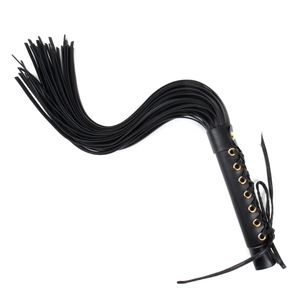 Fouet BDSM Muqu Black 55x2.5cm pour jeux adultes, dispositifs de bondage et de fessées pour couples en roleplay - Product Image 1