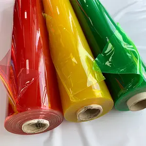 Transparent Colorful Pvc Film Roll Super Clear Pvc Film For Handbag