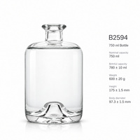 Bouteilles en verre de luxe OEM de grande capacité, forme unique, pour alcool, vin, vodka, whisky, rhum, tequila, emballage