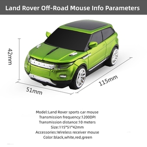 Presentes criativos Land Rover Modelo Carro Esportivo Rato Mini Carro Modelo Rato <span class=keywords><strong>Sem</strong></span> <span class=keywords><strong>Fio</strong></span> Carro Rato - Product Image 6