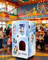 LE VENDING Nouvelle machine distributrice automatique intelligente de crème glacée sans surveillance avec alimentation 110V/220V pour centres commerciaux et centres de transit