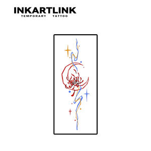 Nuevas Pegatinas de Tatuajes Pintadas con Efecto Hiperrealista de Diseño Personalizado, Seguras para la Piel, Líneas Lunares para Mujeres, Brazos y Clavículas - Product Image 4