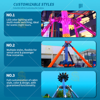 Manèges à Pendule Géant 360° en Fibre de Verre de Haute Qualité pour Adultes, pour Intérieur/Extérieur, Expériences Emotionnelles et Jeux Ludiques, Vente pour Parcs d'Attractions