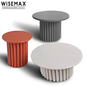 WISEMAX MÖBEL Minimalistischer Moderner Designer-Beistelltisch Massivholz Zylinder-Couchtisch - Product Image 6