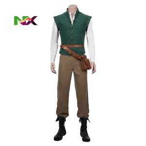 Costumes de performance pour TV et cinéma, <span class=keywords><strong>Halloween</strong></span> 2025, Rapunzel, Prince Enchanté, Lettuce, Flynn Ryder, costumes de cosplay pour hommes adultes - Product Image 2