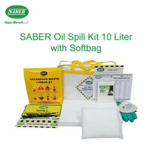 Kit anti-déversement d'hydrocarbures portable SABER 10 litres avec sac souple, kit léger de contrôle des déversements d'hydrocarbures pour fourgons utilitaires et utilisation rapide. - Product Image 4