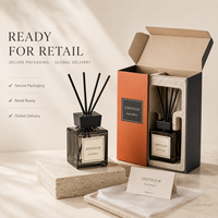Difusor de Aromas Cuadrado de Vidrio Personalizado de 200 ml, Aromas Mixtos al por Mayor, Fragancia para el Hogar de Marca Privada para Venta al por Menor, Hoteles y Regalos