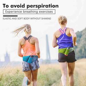 Cinturón para correr Soporte para botella de agua Riñonera Senderismo Riñonera Cinturón de hidratación Deportes al aire libre Soporte para teléfono Cremallera gris Impermeable - Product Image 6