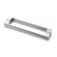 Facile à installer poignée en alliage de zinc porte de salle de bain poignée en zamak boutons de traction pour porte de douche en verre d'épaisseur 4-10Mm
