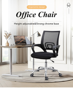 <span class=keywords><strong>Chaise</strong></span> de bureau ergonomique avec design <span class=keywords><strong>anti</strong></span>-pression pour bureau à domicile, bureau de direction, espace de travail professionnel, salle de conférence - Product Image 5