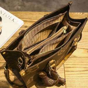 Bolso Tote de Cuero Genuino de Alta Calidad, Duradero y de Lujo, con Cierre de Cremallera, Impermeable, para Viajes y Compras - Product Image 3