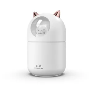 Diffuser Humidifiers Ultrasonic For Mist Mini With Oil Purifier Usb Car Essential Cute 300Ml Facial Home S Air Humidifier