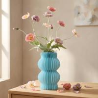 Vase à fleurs en papier nid d'abeille écologique Umiss avec aimant pour la décoration de la maison, luxe 14*H23
