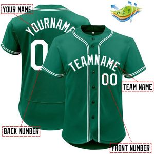 Maillot de baseball personnalisé en maille, boutonné, unisexe, respirant, avec nom et numéro d'équipe, personnalisable, en twill, pour le sport - Product Image 3