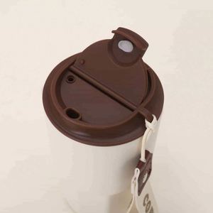 แก้วกาแฟสแตนเลส 304 แบบพกพา แก้วเก็บความร้อนในรถยนต์ ของขวัญสำหรับธุรกิจและสำนักงาน แก้วน้ำสองช่อง - Product Image 6