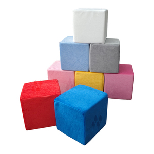 Blocs de <span class=keywords><strong>mousse</strong></span> pour bébé personnalisés 5,51 pouces Ensemble de jeux doux Blocs de construction colorés <span class=keywords><strong>en</strong></span> cube Jouets pour tout-petits - Product Image 4