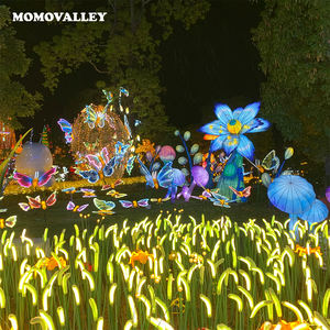 Fleurs artificielles plantes décoratives verdure Reali Led roseau lumières décoration terre Scaping jardin extérieur décor pour événement - Product Image 4