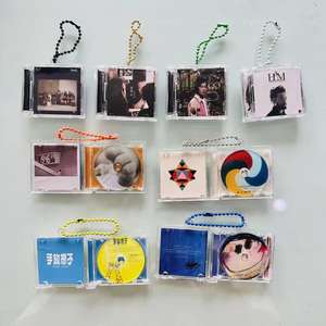 Mini <span class=keywords><strong>CD</strong></span> étui porte-clés Album blanc porte-clés <span class=keywords><strong>lecteur</strong></span> <span class=keywords><strong>CD</strong></span> porte-clés pour bricolage sac à dos pendentif blanc <span class=keywords><strong>CD</strong></span> étui porte-clés acrylique porte-clés - Product Image 6