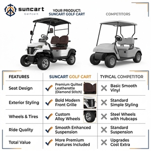 Voiturette de golf 2 places en stock en Indonésie/USA/Dubaï, livraison en 3-5 jours, voiturettes de golf électriques, batterie 48V - Product Image 3