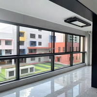 Ventana Corredera de Aluminio para Patio, Ahorro de Energía, Resistente al Viento, Buena Sellado a Prueba de Agua, Aislamiento Térmico, Insonorizada, para Baño