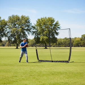 Malla de seguridad <span class=keywords><strong>para</strong></span> lanzador de béisbol y sóftbol de 8x8 pies, equipo de entrenamiento, pantalla protectora de alta resistencia con nudos <span class=keywords><strong>para</strong></span> práctica de bateo - Product Image 1