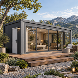 Maison conteneur modulaire en acier entièrement meublée préfabriquée pliable avec structure en acier galvanisé et aluminium - Product Image 6