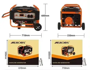 Aerobs (Trung Quốc) 2kw chất lượng hàng đầu 6.5HP 2 kW Xăng 2000 Watts Máy phát điện Máy phát điện