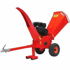 Triturador pesado para jardim, triturador para jardim e madeira, motor de gasolina de 420cc, triturador florestal de SRPC-8500E