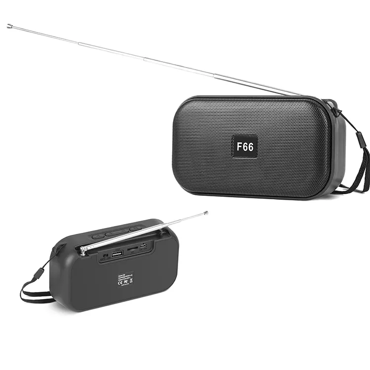F66 kabelloser mini-BT-Lautsprecher lauter Woofer Bass Stereo-Lautsprecher FM Funkunterstützung TF/USB kabelloser tragbarer Mini-Aktivlautsprecher