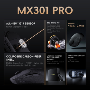 MLOONG Neueste PAW3315 Carbonfaser Ultra-Leichte Kabellose Gaming-Maus 1K Polling-Rate 16000 DPI Programmierbare Gaming-Maus - Product Image 2