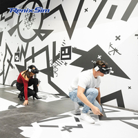 Renixsim Opportunités commerciales 9d Vr Plate-forme debout Free Roam Équipement de jeu culturel immersif