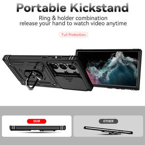 Coque CamShield pour <span class=keywords><strong>Samsung</strong></span> S23 Ultra Galaxy S22 Plus, avec housse de protection d'appareil photo coulissant, housse de téléphone PC + TPU S23 Ultra - Product Image 5