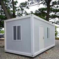 Maison préfabriquée de luxe Gabri, maison modulaire détachable en conteneur, petite maison avec murs en verre, fabriquée en acier pour les hôtels et l'habitation