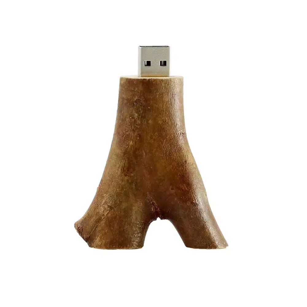 फ्लैश ड्राइव मेमोरी स्टिक 2.0 3.0 16GB 32GB स्वनिर्धारित लोगो प्रोमोशनल उपहार प्राकृतिक लकड़ी के पेड़ की शाखा USB