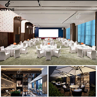 Ensemble de mobilier hôtelier et de restaurant personnalisé, directement de l'usine : Tables et chaises de salle à manger modernes, sièges commerciaux pour aires de restauration.