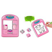 Puzzle magnétique en plastique miniature en gros, puzzle magnétique coulissant éducatif pour enfants, dessin animé éléphant