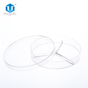 Placas de cultivo Wantong Medical Petri de 90 mm, de tres compartimentos, estériles, de plástico, para el crecimiento bacteriano - Product Image 3