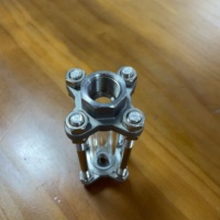 Verre de niveau industriel SS316 poli à filetage complet pour huile moteur diesel LSMSFI