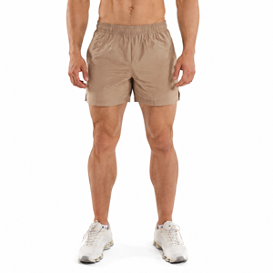 Pantalon de sport décontracté pour homme, mi-long, uni, avec cordon de serrage, séchage rapide, respirant, anti-plis, en tissu de laine, motif personnalisé, pour la gym, le fitness et la course à pied - Product Image 4