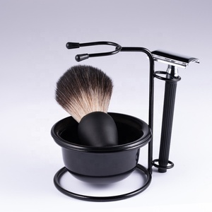 Set da <span class=keywords><strong>barba</strong></span> da uomo 3 in 1 con supporto per rasoio da <span class=keywords><strong>barba</strong></span> in acciaio inossidabile - Product Image 3