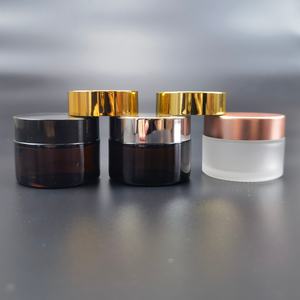 Personalización Aceptada, Tarro de Vidrio Transparente Esmerilado de 100g/100ml con Tapa para Crema Cosmética, para Cuidado Personal - Product Image 3