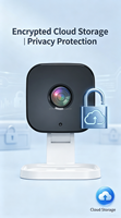 Caméra de sécurité pour fenêtre avec vision nocturne couleur, enregistrement vidéo HD 2K WiFi 720P, détection de mouvement, audio bidirectionnel pour bébé, personne âgée, animal de compagnie
