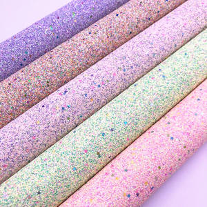 Tessuto in Pelle Intrecciata con Glitter Grosso Ecologico Multicolore per Fiocchi per Capelli, Scarpe, Borse, Divani, Sedie, Artigianato Fai-da-te, <span class=keywords><strong>Tende</strong></span> - Vendita all'Ingrosso - Product Image 6