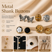 Boutons ronds en métal de luxe sur mesure Lianxu pour uniformes, manteaux, vestes, costumes formels et vêtements
