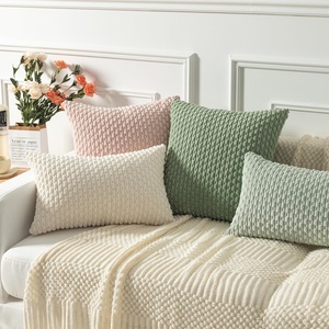 Farmhouse Boho Home Decor Sage <strong>Green</strong> 18x18 Inch Woven Solid <strong>Cushion</strong> Covers for Living Room Hotel <strong>Sofa</strong> Bed - Product Image 3